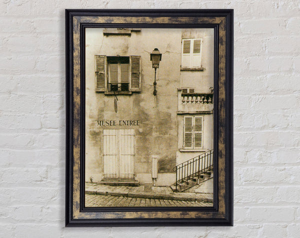 French Street Framed Print