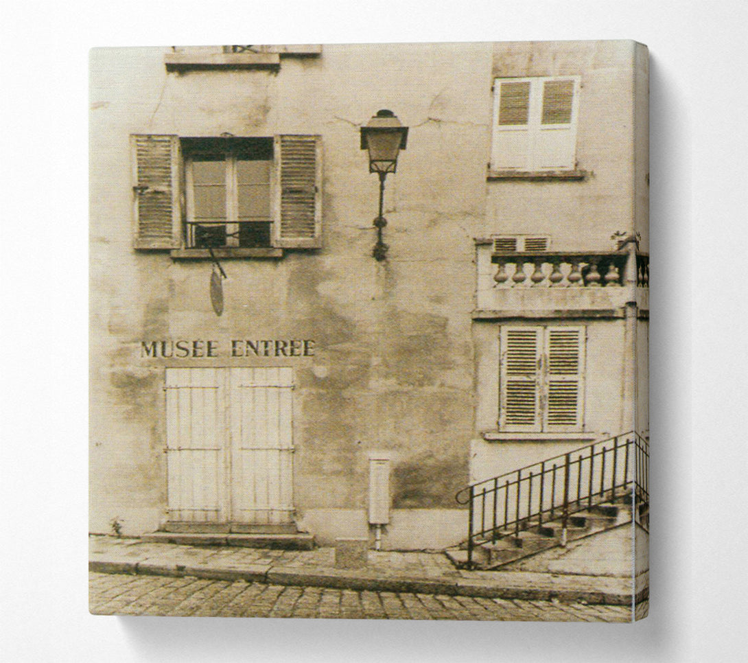  A Canvas Print of French Street Canvas Wall Art