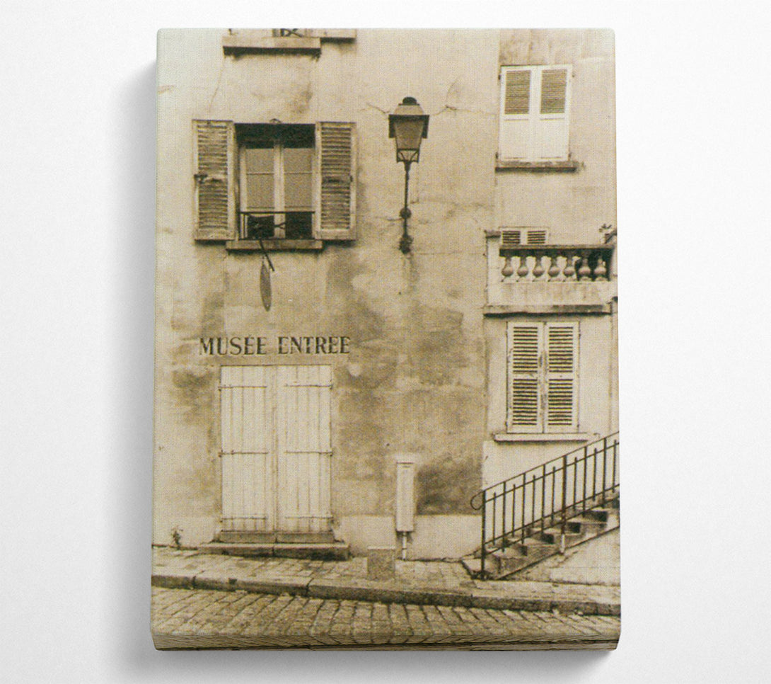  A Canvas Print of French Street Canvas Wall Art