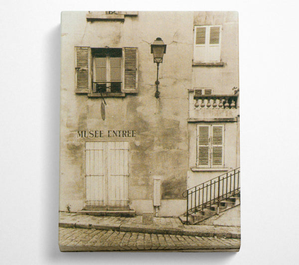  A Canvas Print of French Street Canvas Wall Art