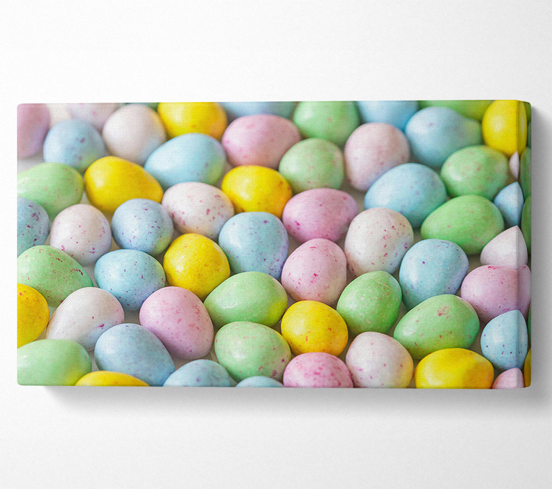  A Canvas Print of Pastel Egg Symphony Canvas Print