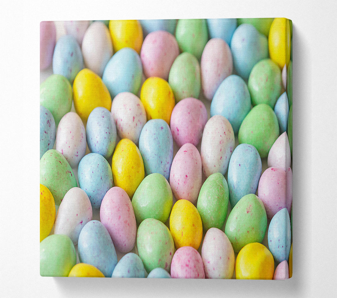  A Canvas Print of Pastel Egg Symphony Canvas Print