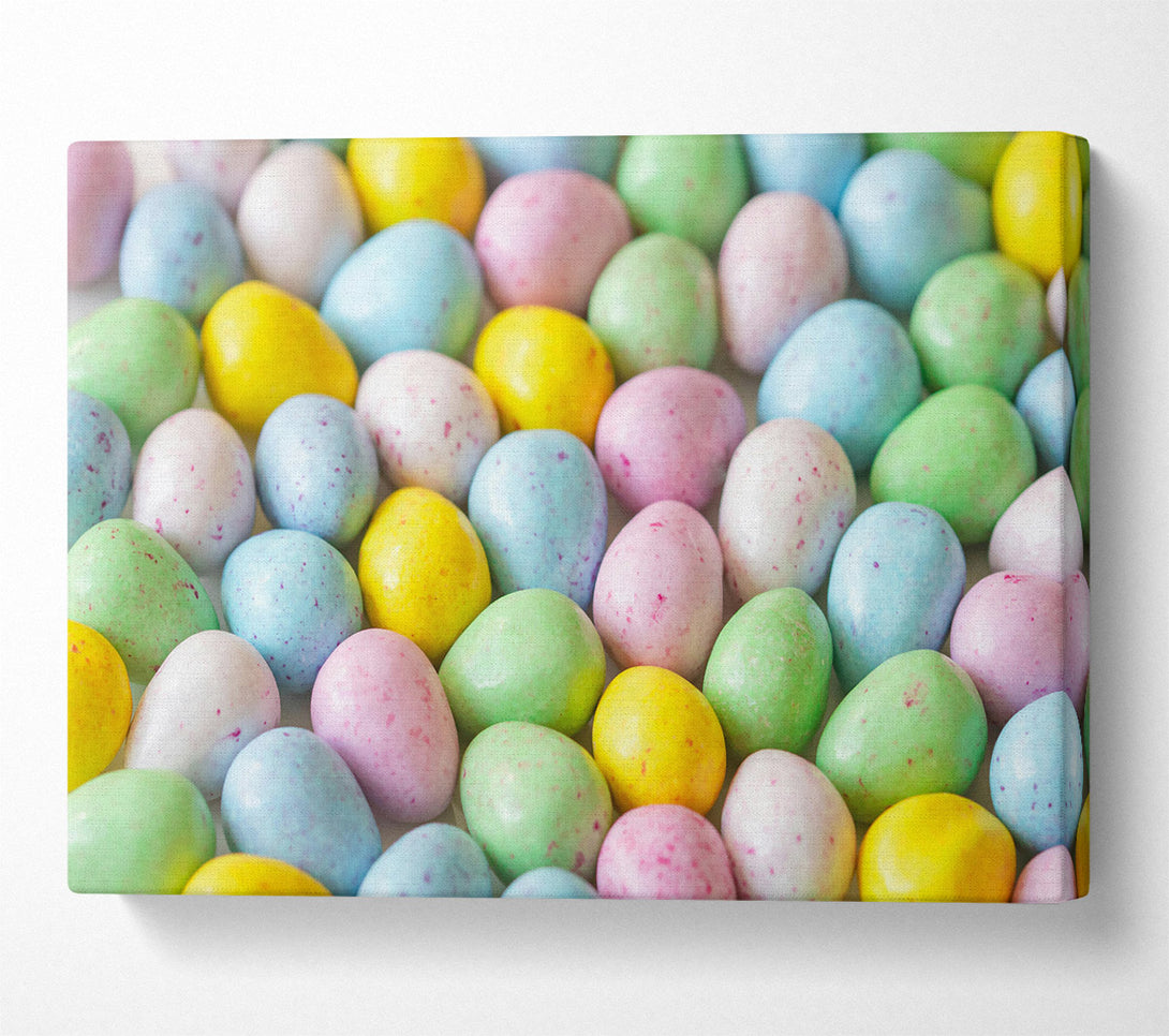  A Canvas Print of Pastel Egg Symphony Canvas Print