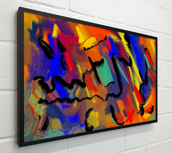 Orange Abstract Chaos