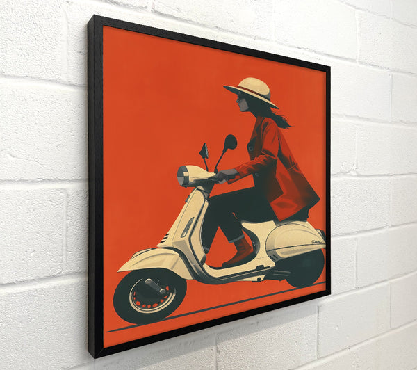 Red Riding Vespa