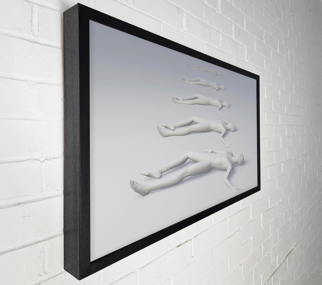  A Canvas Print of White Figures Asleep Canvas Wall Art