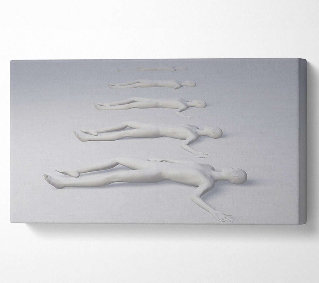  A Canvas Print of White Figures Asleep Canvas Wall Art