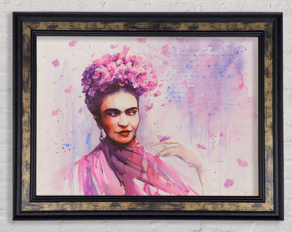 Frida Kahlo Writing Framed Print