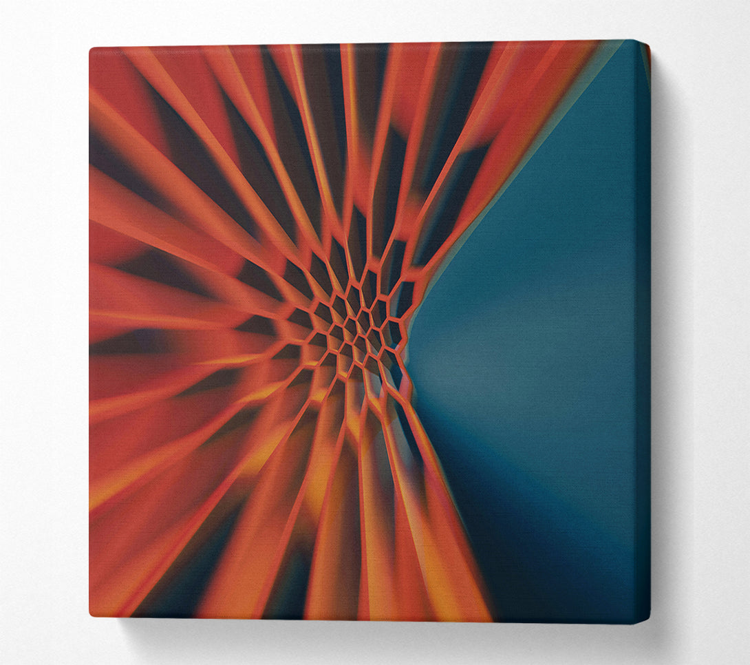  A Canvas Print of Crimson Hexagon Dream Canvas Print