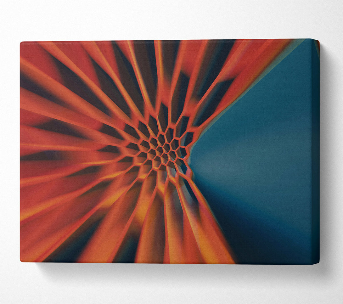  A Canvas Print of Crimson Hexagon Dream Canvas Print