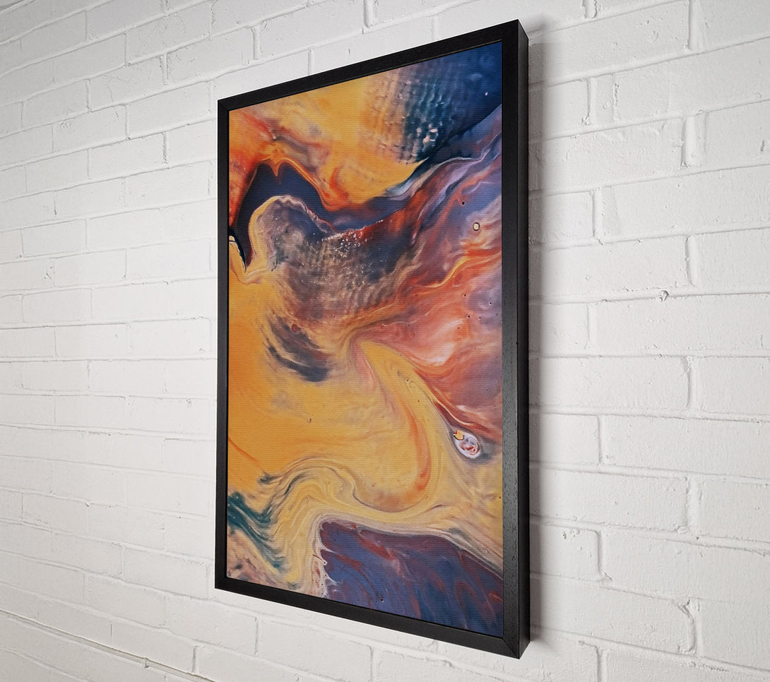  A Canvas Print of Golden Swirling Dreams Canvas Print