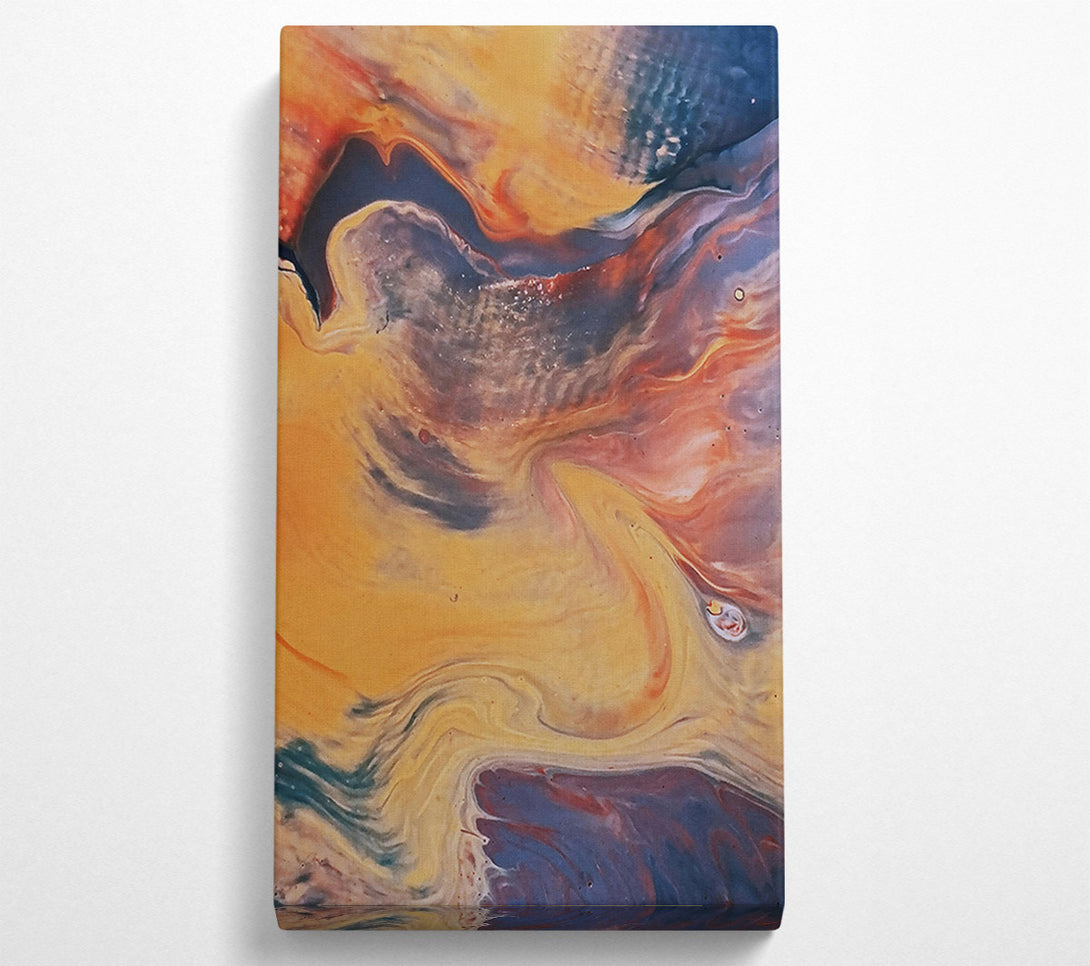 A Canvas Print of Golden Swirling Dreams Canvas Print