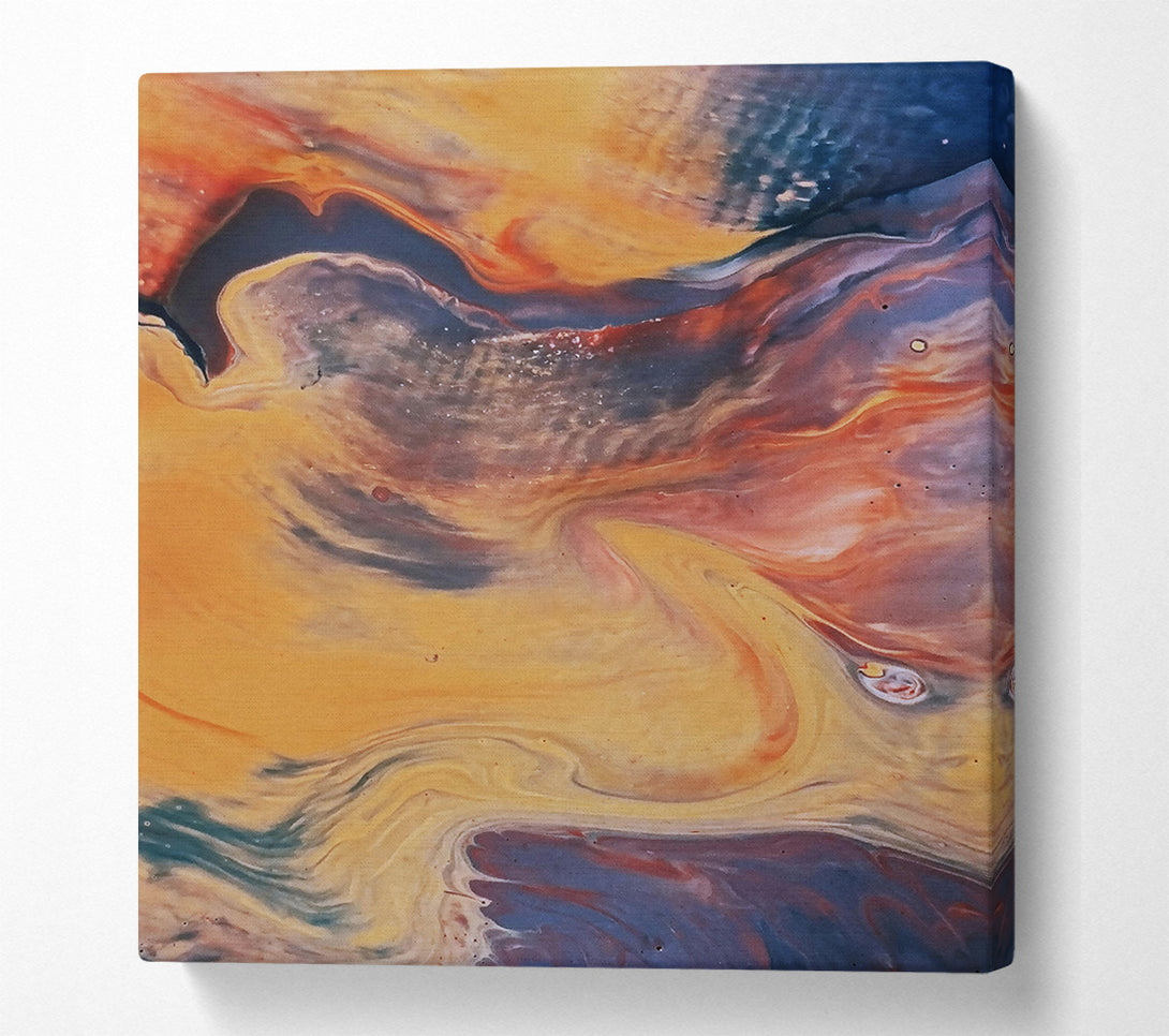  A Canvas Print of Golden Swirling Dreams Canvas Print