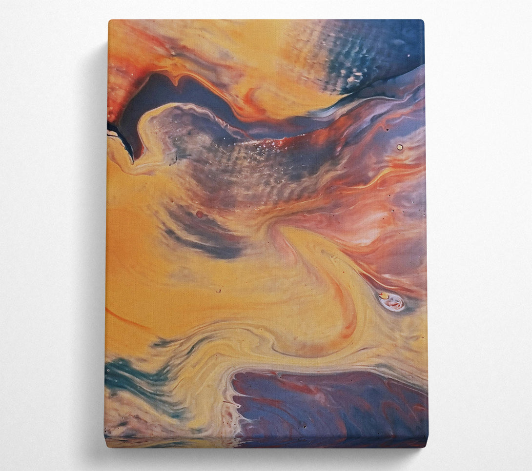  A Canvas Print of Golden Swirling Dreams Canvas Print