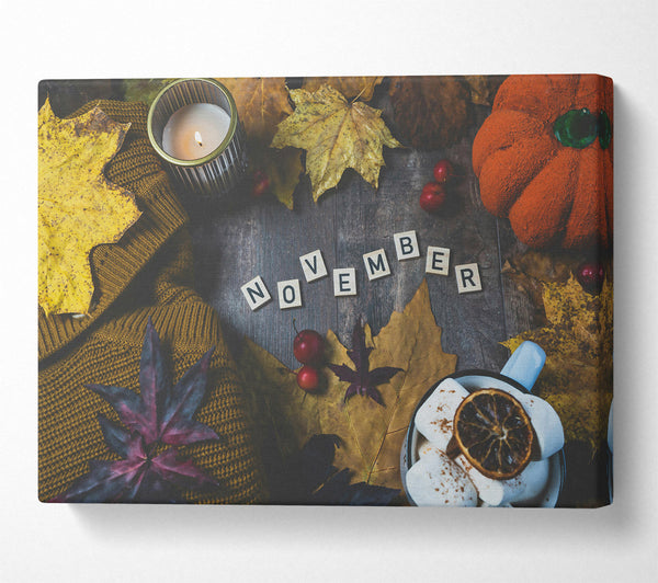  A Canvas Print of Autumn'S Golden Glow Canvas Wall Art