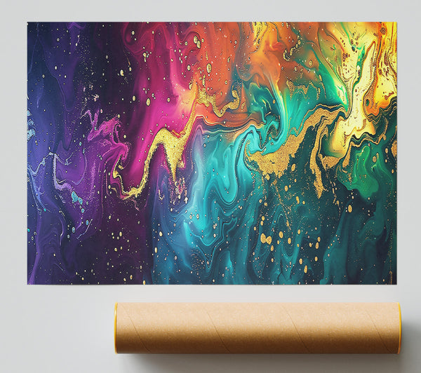Emerald Swirl Dreams Giclee Print