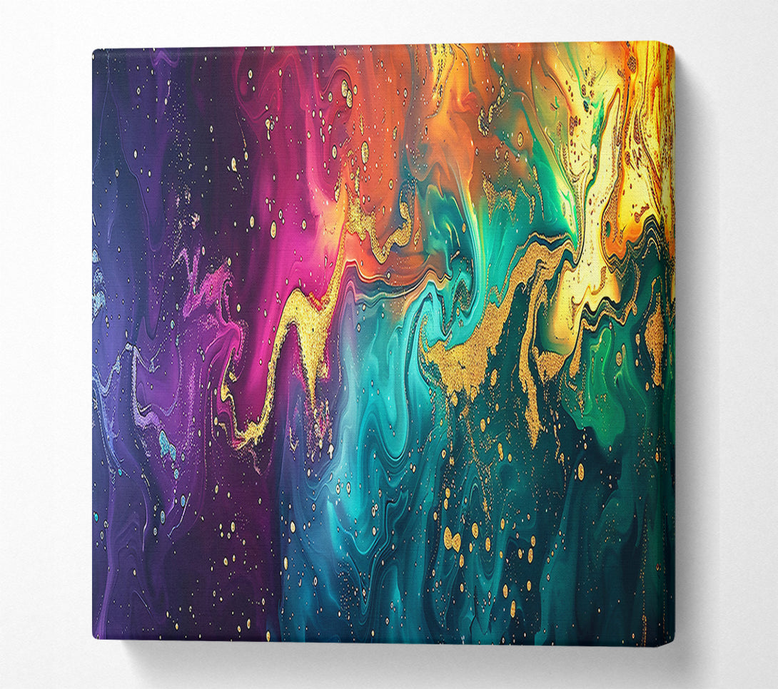  A Canvas Print of Emerald Swirl Dreams Canvas Wall Art