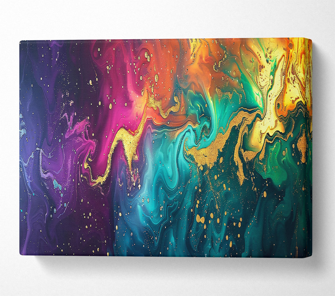  A Canvas Print of Emerald Swirl Dreams Canvas Wall Art