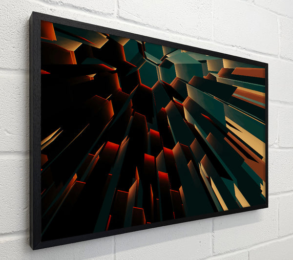 Crimson Geometric Ascent