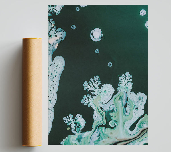 Emerald Abstract Dreams Poster