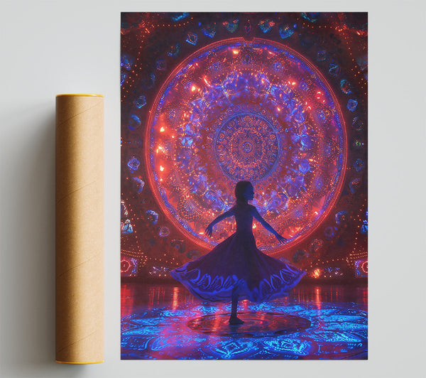 Crimson Light Dance Giclee Print