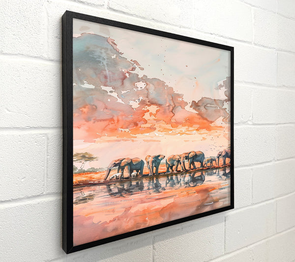 Orange Sunset Herd