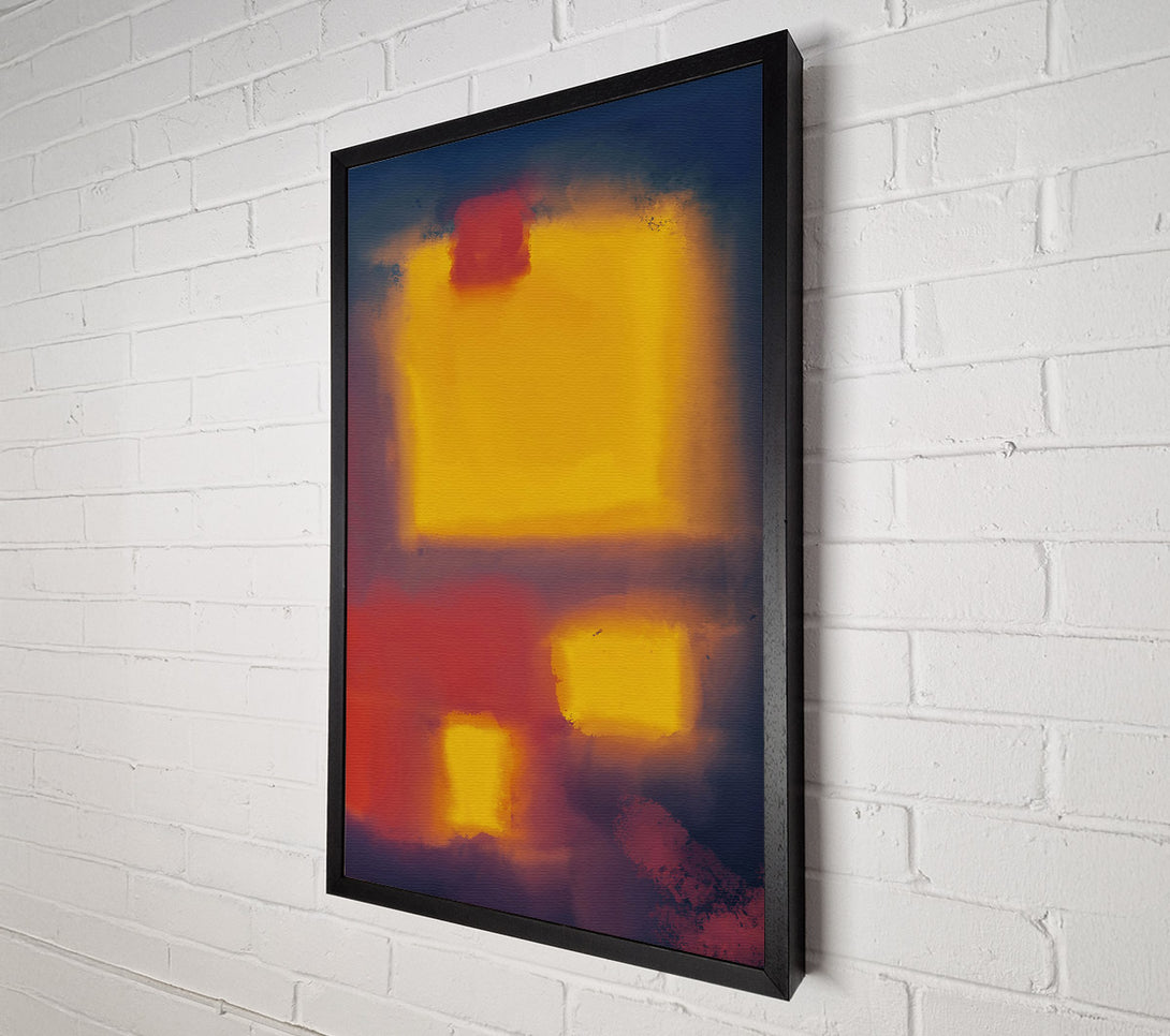  A Canvas Print of Amber Sky Hues Canvas Art