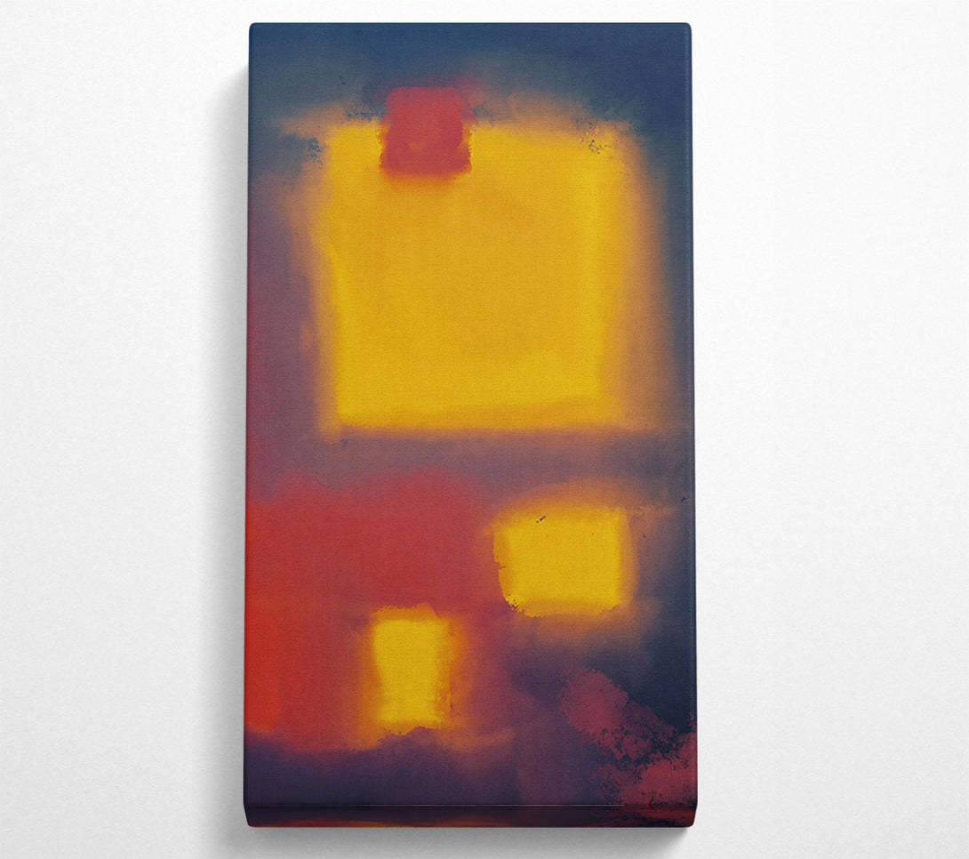  A Canvas Print of Amber Sky Hues Canvas Art