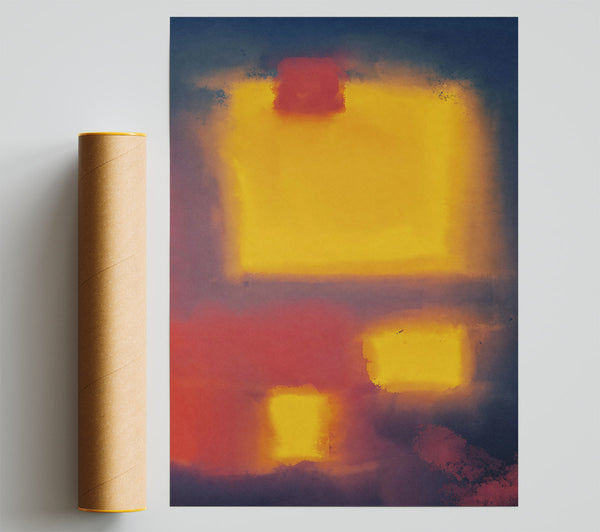 Amber Sky Hues Giclee Print