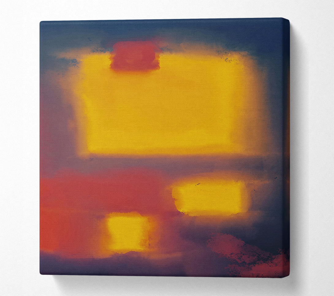  A Canvas Print of Amber Sky Hues Canvas Art