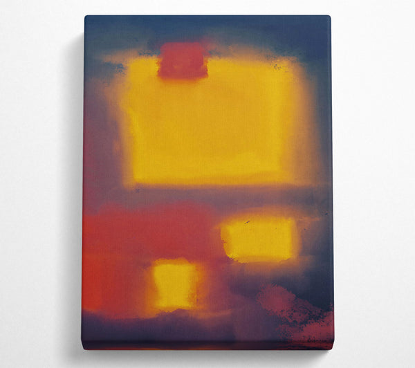  A Canvas Print of Amber Sky Hues Canvas Art