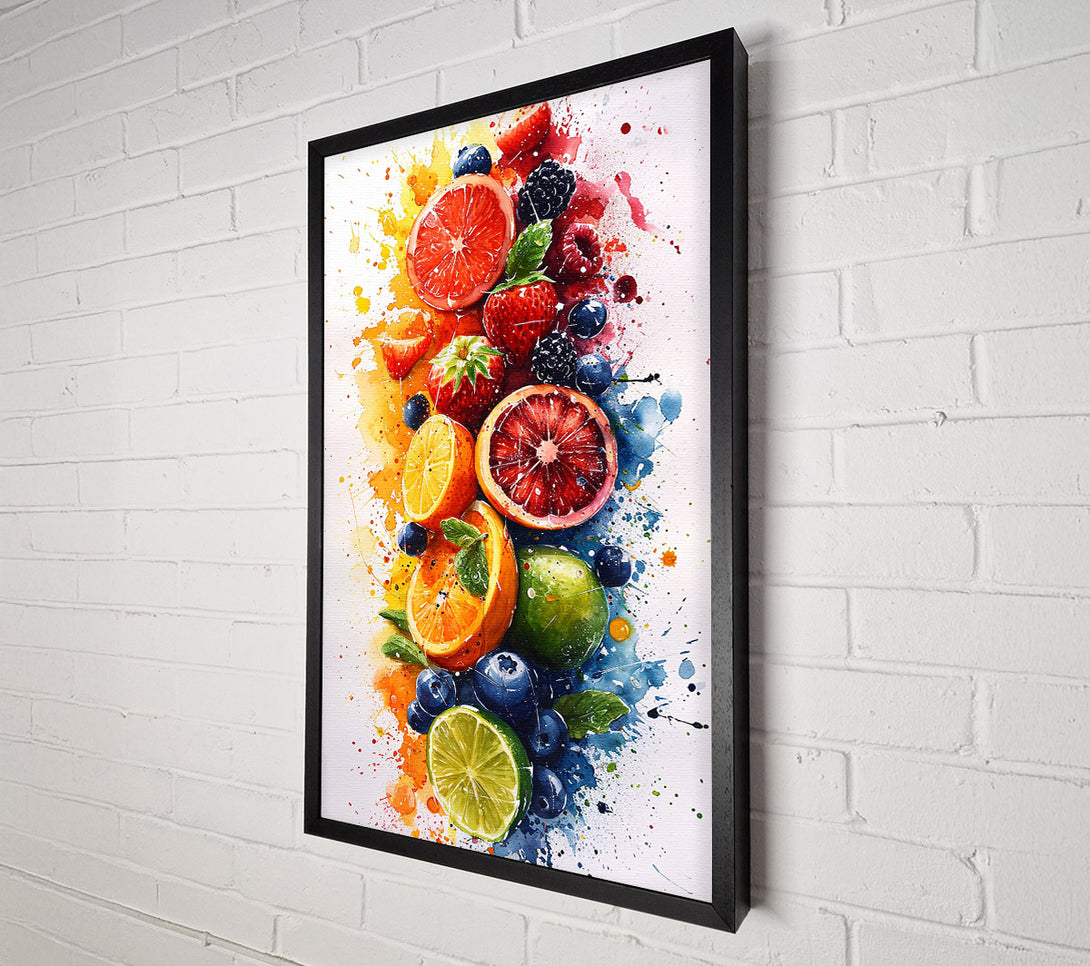  A Canvas Print of Fruit Juicy Explosion Canvas Wall Art