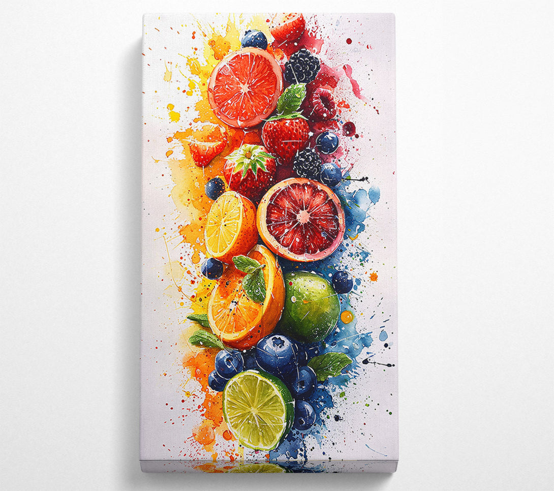  A Canvas Print of Fruit Juicy Explosion Canvas Wall Art