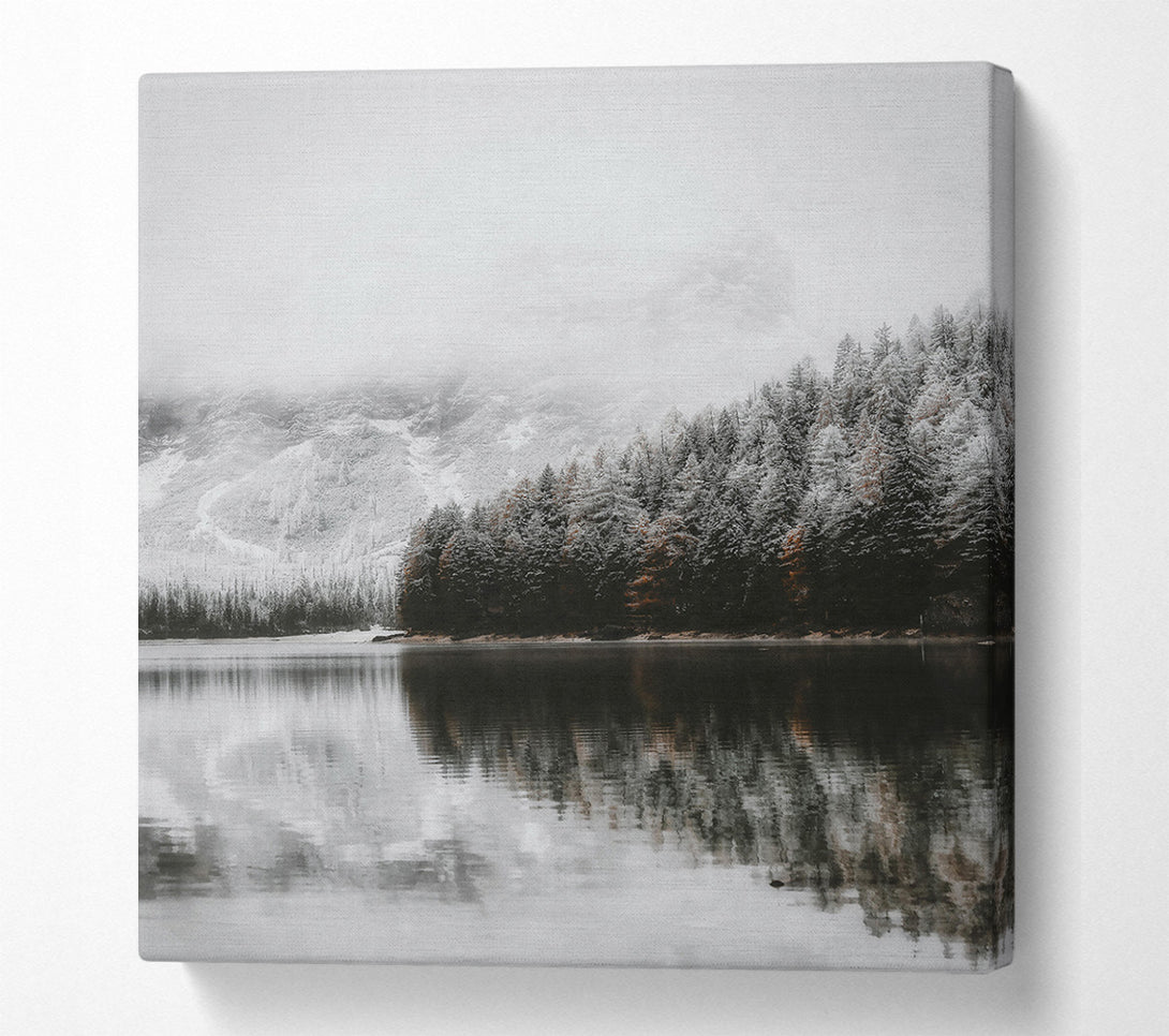  A Canvas Print of Silent Black Water Canvas Wall Art