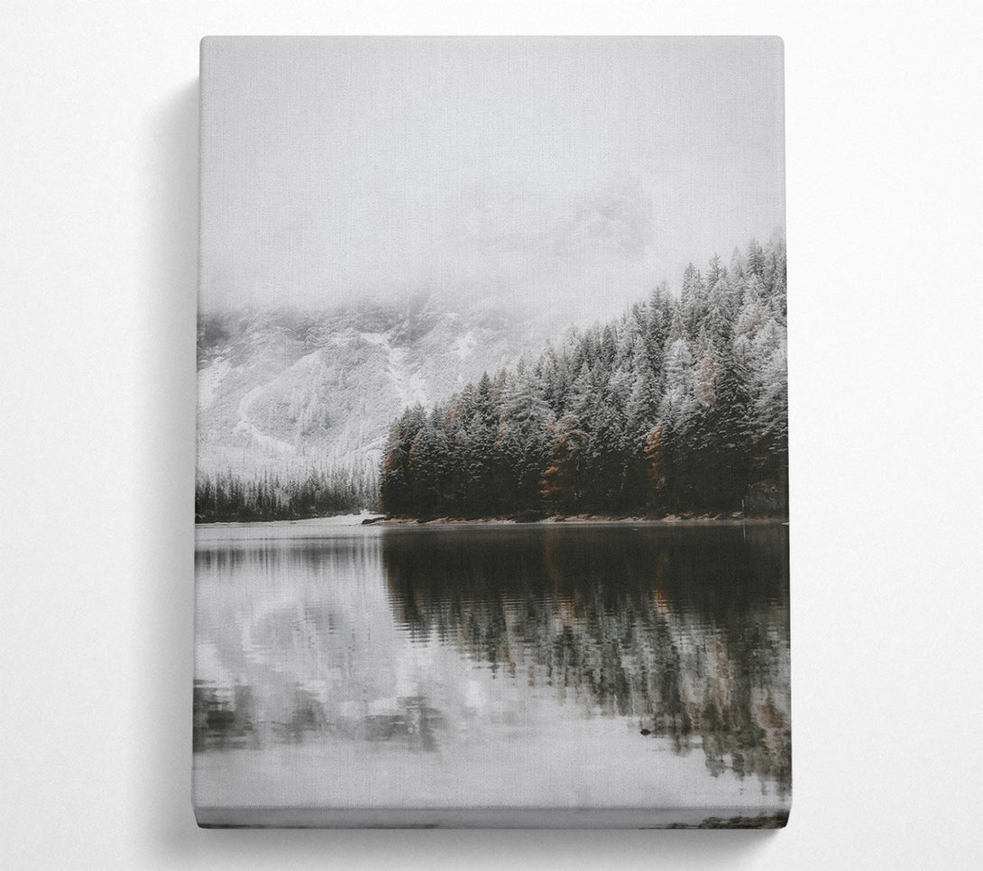  A Canvas Print of Silent Black Water Canvas Wall Art