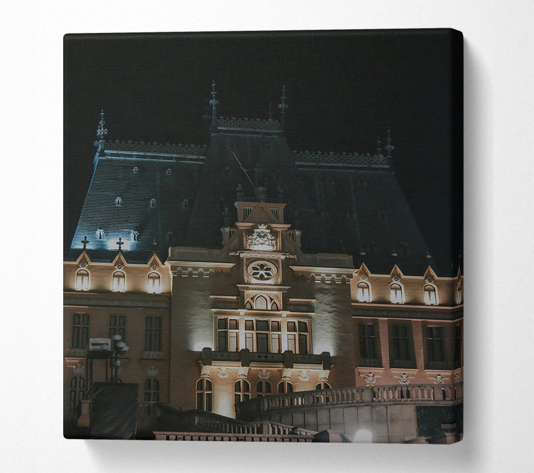  A Canvas Print of Golden Hour Palace Canvas Print