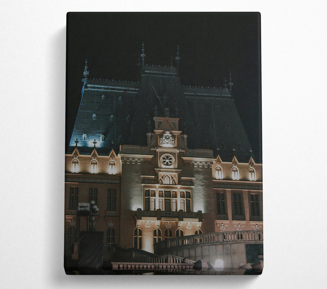  A Canvas Print of Golden Hour Palace Canvas Print