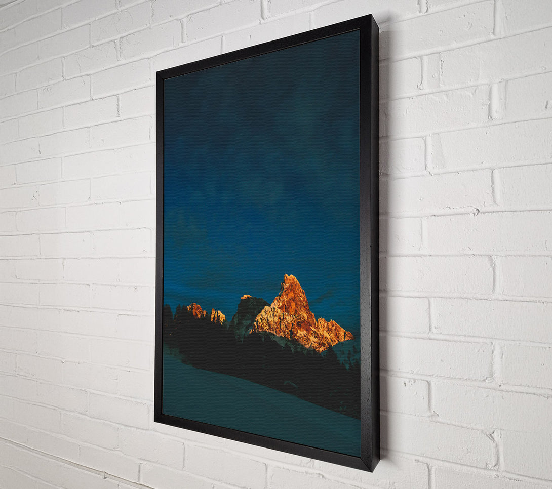  A Canvas Print of Golden Hour Peak Canvas Art