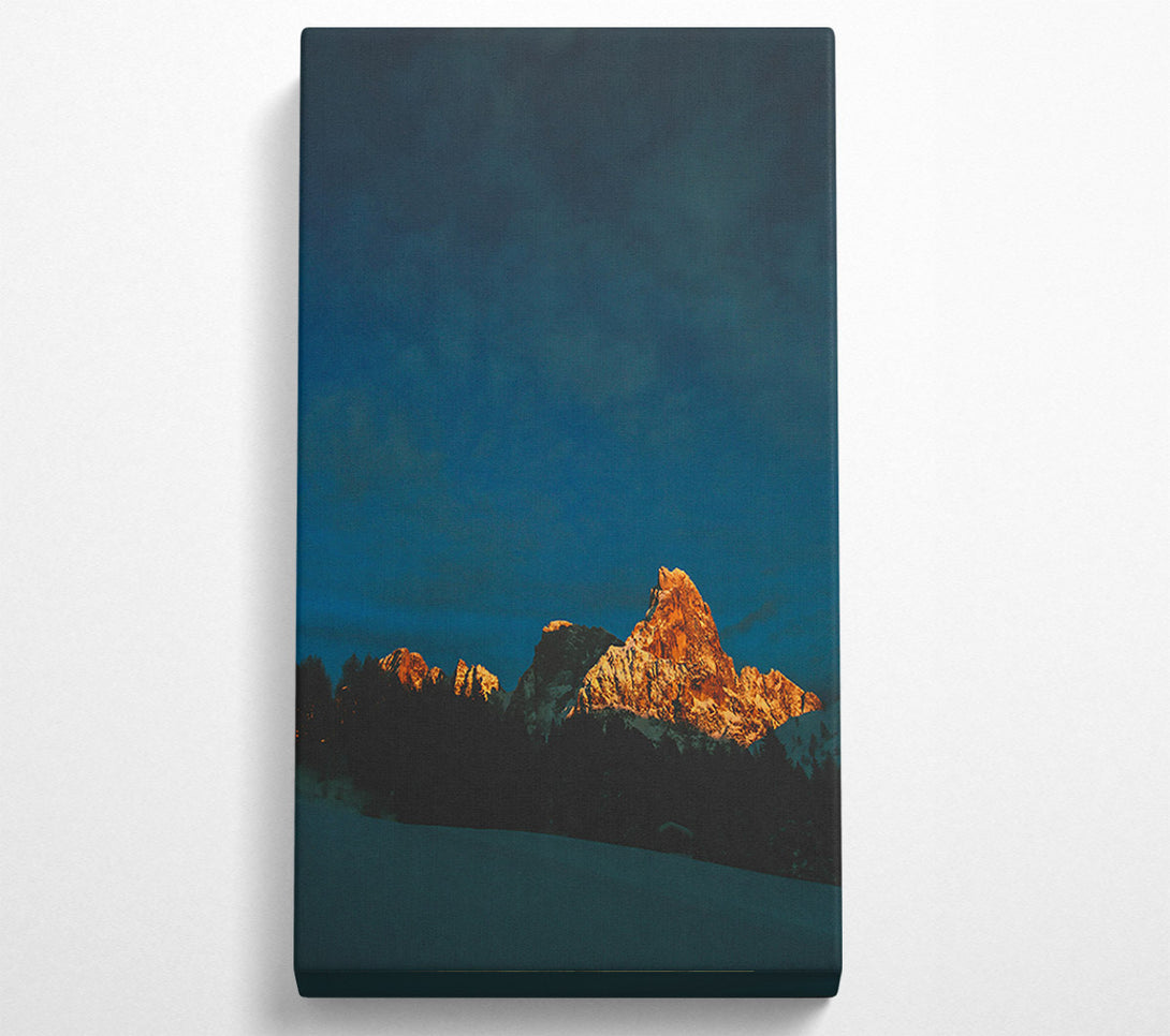  A Canvas Print of Golden Hour Peak Canvas Art