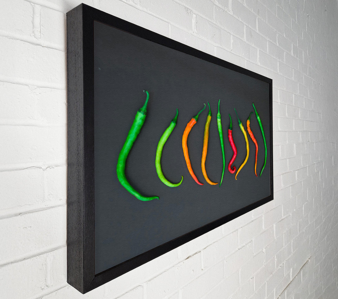  A Canvas Print of Green Chili Spectrum Canvas Wall Art