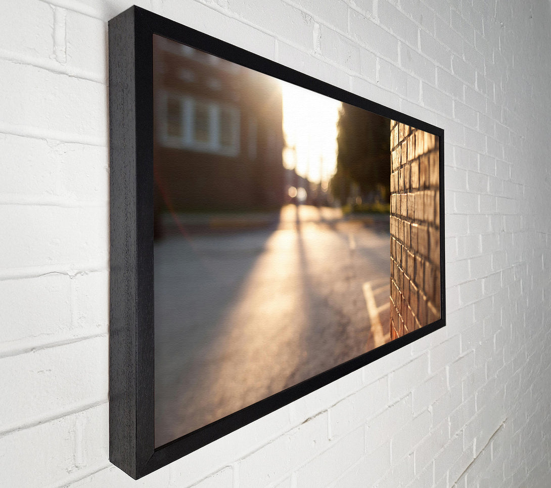  A Canvas Print of Golden Brick Wall Canvas Wall Art