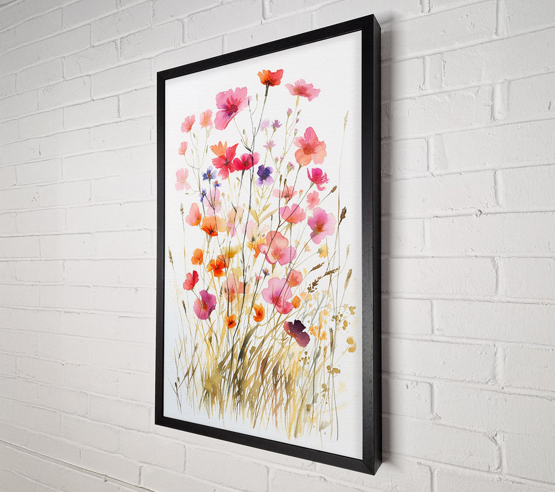  A Canvas Print of Garden Watercolour Canvas Print
