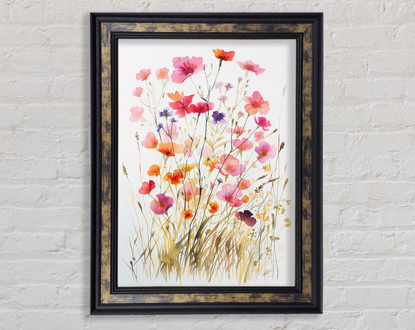 Garden Watercolour Framed Print