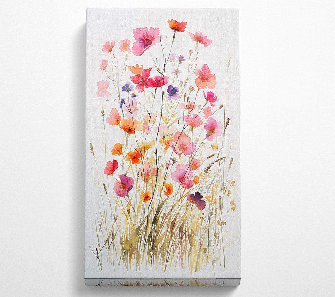  A Canvas Print of Garden Watercolour Canvas Print