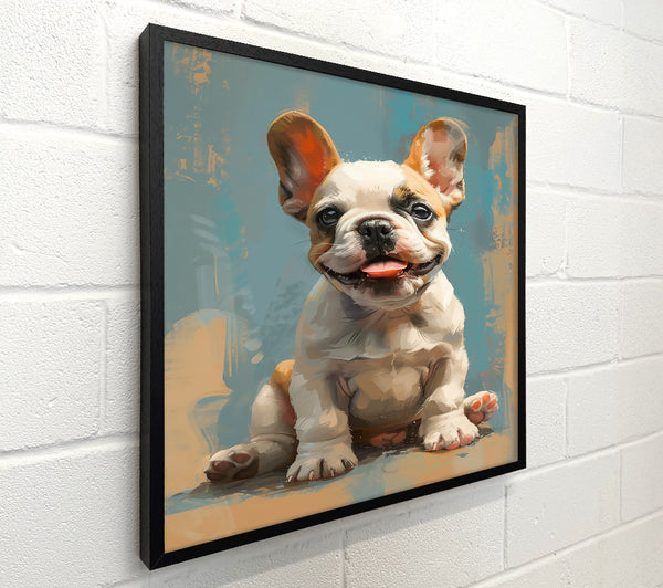 Blue French Bulldog Smile