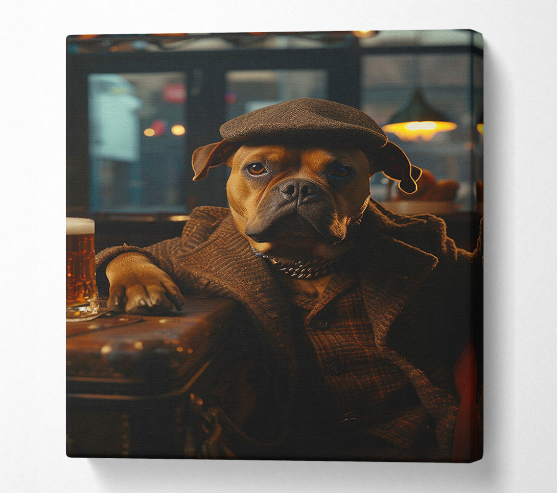  A Canvas Print of Geezer Dog Pub Canvas Art