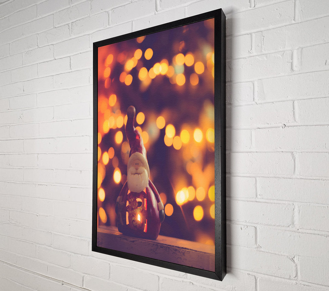  A Canvas Print of Red Santa'S Glow Canvas Art