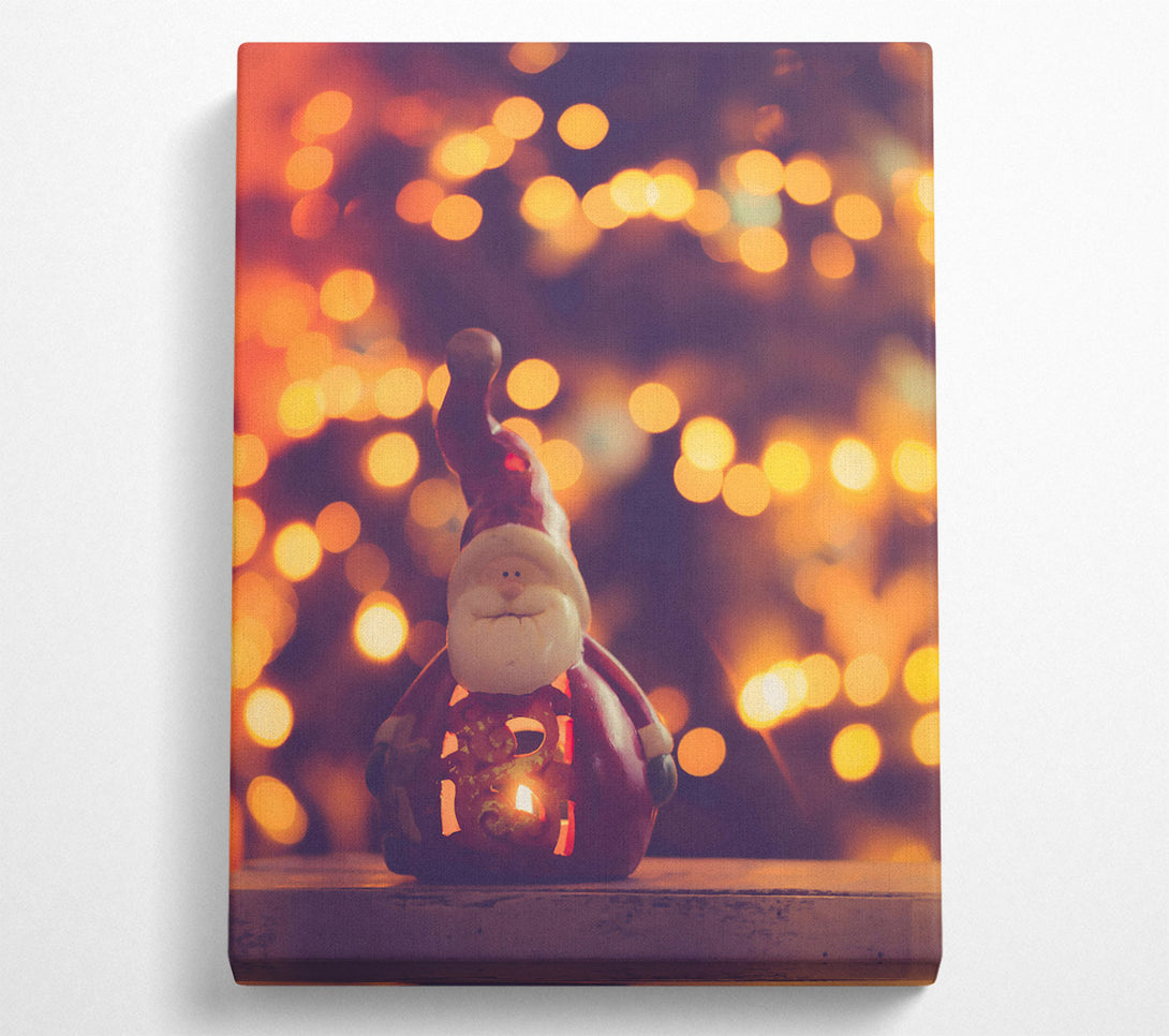  A Canvas Print of Red Santa'S Glow Canvas Art