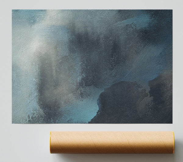 Azure Stormy Hues Print
