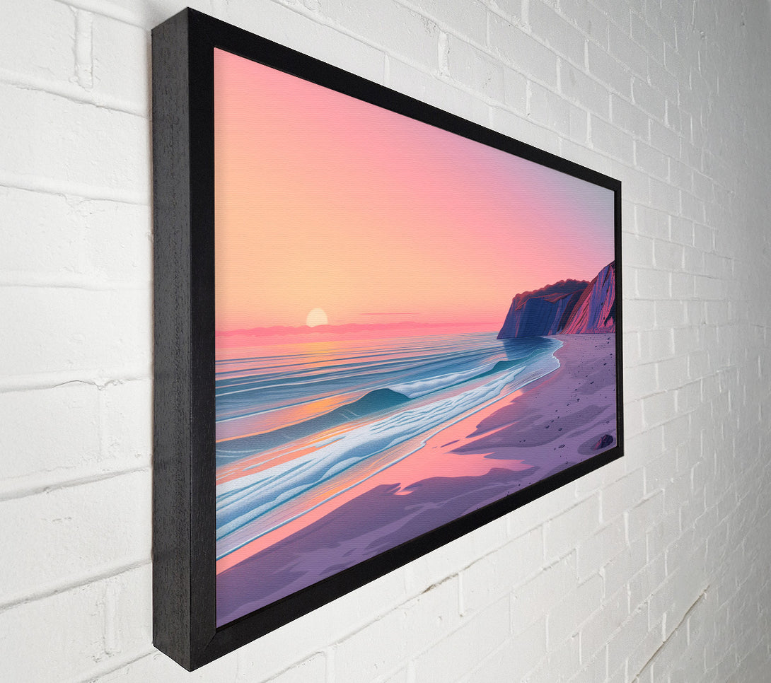  A Canvas Print of Gentle Sea Waves Canvas Art